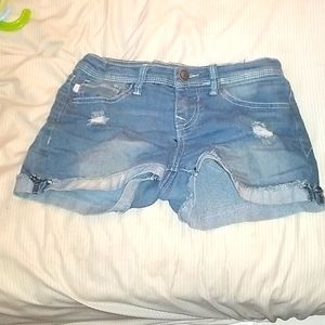 Girl Toommy Bahama ripped light blue Jean shorts